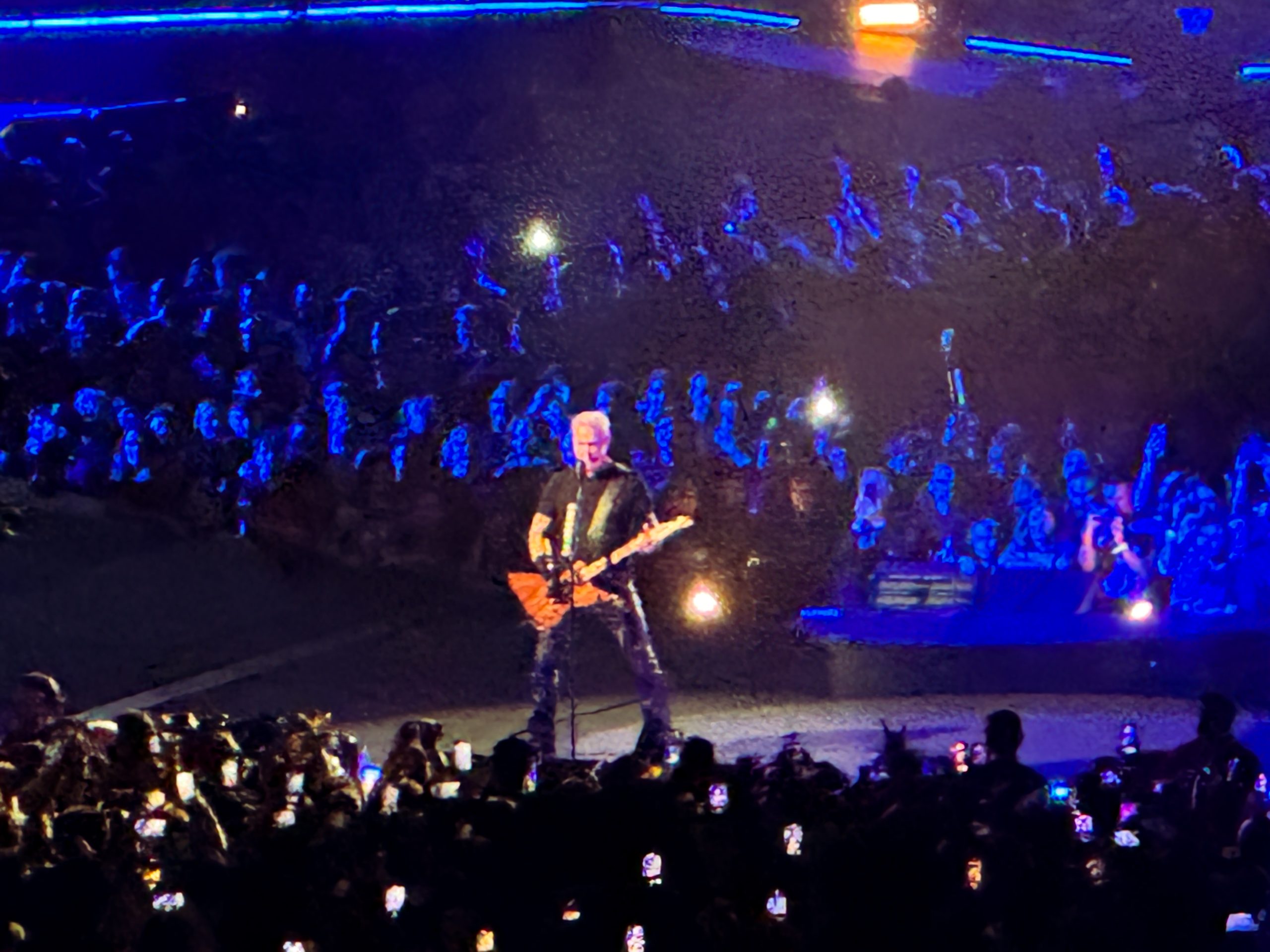 James Hetfield’s power stance is something to see.